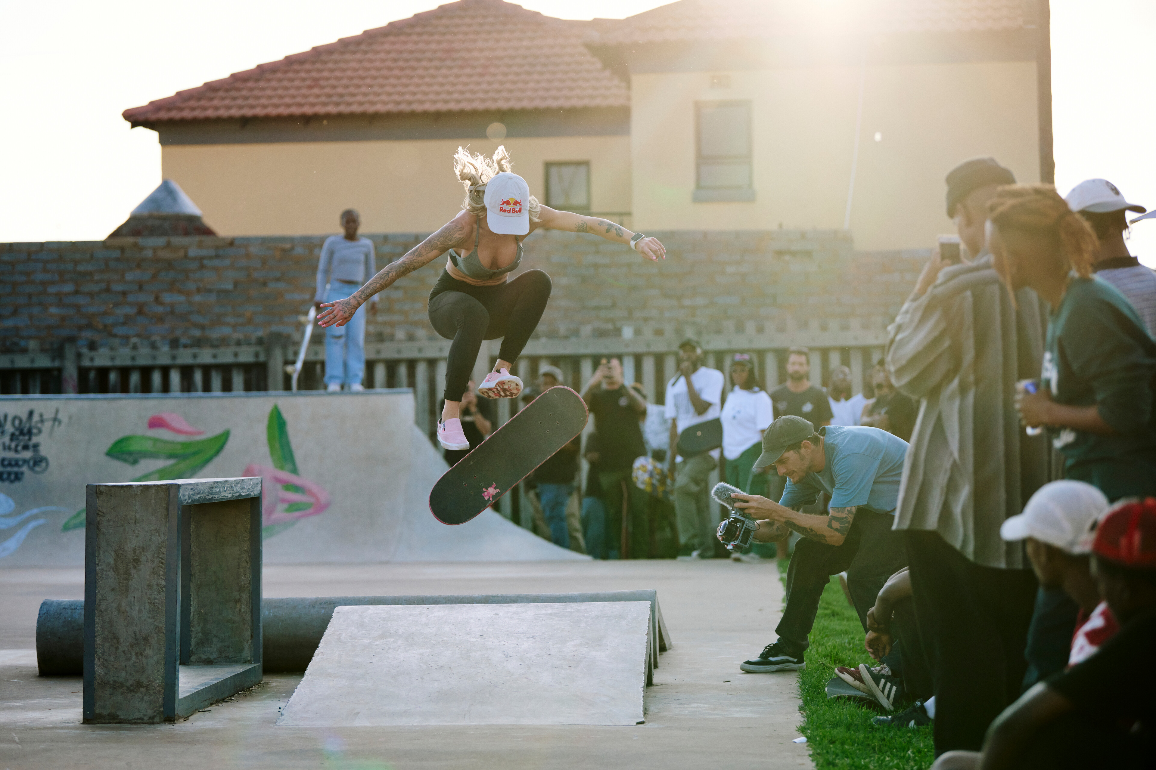 Leticia Bufoni performs during Leticia Pushes Mzansi in Johannesburg, South Africa on March 1, 2023 // Tyrone Bradley / Red Bull Content Pool // SI202303072236 // Usage for editorial use only //